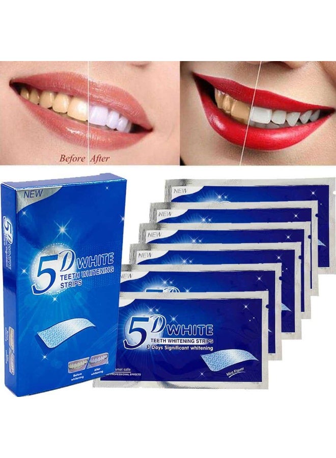 5دي شرائط تبييض الاسنان 5D شرائط بيضاء 5 قطعه - Image 3